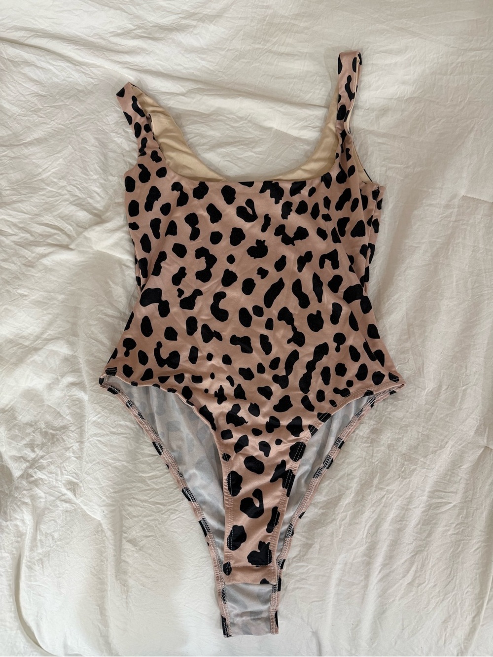 Princess Polly Pink Leopard Print Bodysuit with Black Spots